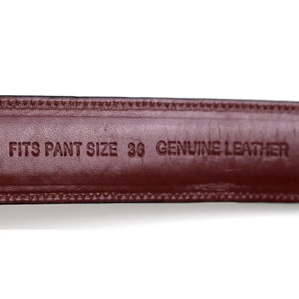 Classic BROWN GENUINE LEATHER 1.25